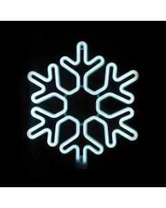 "SNOWFLAKE" 300 NEON LED 3m NEON DOUBLE SMD ΦΩΤ., CW ΣΤΑΘ., IP44, 40X40CM, 1.5m ΚΑΛ. ACA X0830024111