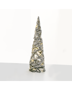 "GREEN PINE NEEDLE CONE TREE" 30 MINI WW LED ΛΑΜΠ. ΜΠΑΤ. 3ΧΑΑ,IP20 Φ15X60cm ACA X113011312