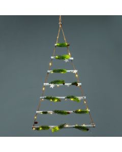 XMAS TREE & STAR ΚΡΕΜΑΣΤΟ ΔΙΑΚΟΣΜ ΘΕΡΜO 40 ΛΑΜΠ ΣΤΑΘ ΜΠΑΤ 2*ΑΑ(ΔΕΝ ΣΥΜΠ) 47cm*Υ:85cm IP20 30cm ΚΑΛ ACA X13401123