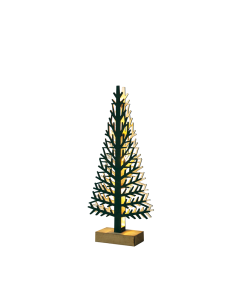 “WOODEN XMAS TREE LIGHT” ΠΡΑΣΙΝΟ ΔΕΝΤΡΟ-ΜΙΚΡΟ 5 LED ΛΑΜΠΑΚ ΜΠΑΤΑΡ(2xAAA) ΘΕΡΜΟ ΛΕΥΚΟ IP20 14x5x32cm ACA XTREGWW323A