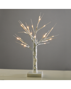 “SNOW TREE” ΛΕΥΚΟ ΔΕΝΤΡΟ 24 LED ΛΑΜΠΑΚ ΜΠΑΤΑΡ(3xAA) ΘΕΡΜΟ ΛΕΥΚΟ IP20 45cm ACA XTREWWW452A