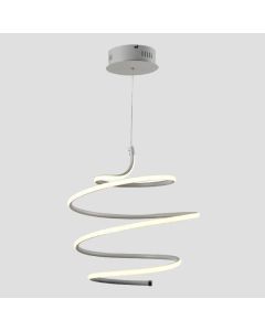 ARTE ILLUMINA SATURN ΦΩΤΙΣΤΙΚΟ ΚΡΕΜΑΣΤΟ ΣΤΡΟΓΓΥΛΟ LED 40W Φ430X1200 ΛΕΥΚΟ Eurolamp 144-15010