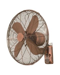 ΑΝΕΜΙΣΤΗΡΑΣ ΤΟΙΧΟΥ ΧΑΛΚΙΝΟΣ Φ40 50W ΜΕ ΤΗΛΕΧΕΙΡΙΣΤΗΡΙΟ Eurolamp 147-29381