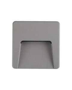 ΦΩΤΙΣΤΙΚΟ ΤΟΙΧΟΥ SLIM LED 3W IP65 230V 3CCT 120X120mm ΓΚΡΙ PRO ARTE ILLUMINA Eurolamp 145-52097
