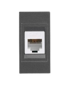 ΠΡΙΖΑ ΤΗΛΕΦΩΝΟΥ 1 MODULES RJ 11 ΓΡΑΦΙΤΗΣ Eurolamp 152-20452