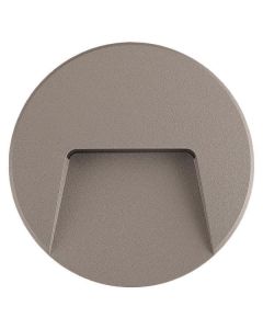 ΦΩΤΙΣΤΙΚΟ ΤΟΙΧΟΥ SLIM LED 3W IP65 230V 3000K Φ135mm ΓΚΡΙ PRO ARTE ILLUMINA Eurolamp 145-52015