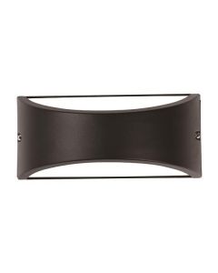 ΑΠΛΙΚΑ ΤΟΙΧΟΥ ΟΒΑΛ E27 MAX 10W LED 220X99X100 IP54 ΜΑΥΡΗ PRO ARTE ILLUMINA Eurolamp 145-20214