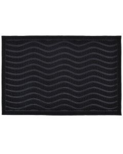 Πατάκι Εισόδου 40x60cm Καουτσούκ Black Waves San Lorentzo 8458