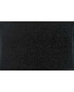 Πατάκι Εισόδου 40x60cm Μαύρο Μοκέτα-Λάστιχο STRAIGHT-2 San Lorentzo 200361BLACK
