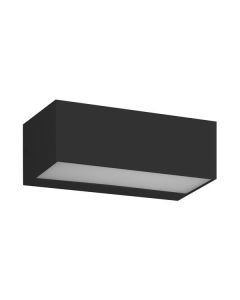 ΦΩΤΙΣΤΙΚΟ ΤΟΙΧΟΥ LED 12W 230x90x100 3CCT IP65 ΜΑΥΡΟ "LIMA" Eurolamp 145-52129