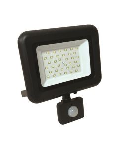 ΠΡΟΒΟΛΕΑΣ LED 30W SMD ΜΕ ΠΕΡΙΣΤΡΕΦΟΜΕΝΟ ΑΝΙΧΝΕΥΤΗ ΚΙΝΗΣΗΣ ΜΑΥΡΟΣ IP44 6500K PLUS 147-69636