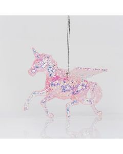 ΜΟΝΟΚΕΡΟΣ ΑΚΡΥΛΙΚΟΣ ΙΡΙΔΙΖΩΝ, ΡΟΖ, ΜΕ GLITTER, 10x7cm Eurolamp 600-44619