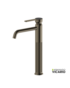 Μπαταρία Νιπτήρα Ψηλή με Βαλβίδα Clic Clac Armando Vicario Lumiere Black Brushed 516041-410