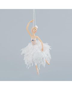 ΜΠΑΛΑΡΙΝΑ ΜΕ ΛΕΥΚΑ ΠΟΥΠΟΥΛΑ, ΠΙΡΟΥΕΤΑ, 18cm Eurolamp 600-44792