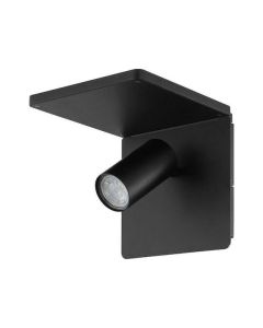 Eglo Ciglie Μοντέρνο Φωτιστικό Τοίχου με Ντουί GU10 σε Μαύρο Χρώμα Πλάτους 18cm 98263