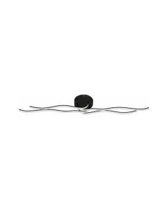 Eglo Roncade 1 Μοντέρνα Μεταλλική Πλαφονιέρα Οροφής με Ενσωματωμένο LED σε Μαύρο χρώμα 18cm 99322