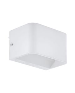 Eglo Sania Μοντέρνο Φωτιστικό Τοίχου με Ενσωματωμένο LED και Θερμό Λευκό Φως σε Λευκό Χρώμα Πλάτους 13cm 98421
