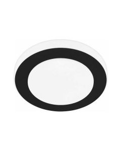Eglo Carpi Μοντέρνα Μεταλλική Πλαφονιέρα Οροφής με Ενσωματωμένο LED σε Μαύρο χρώμα 30cm 33682