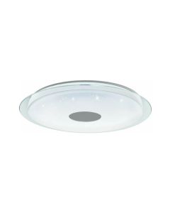 Eglo Lanciano Z Μοντέρνα Γυάλινη Πλαφονιέρα Οροφής με Ενσωματωμένο LED σε Λευκό χρώμα 77cm 900006