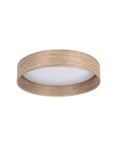 Eglo Luppineria Κλασική Πλαστική Πλαφονιέρα Οροφής με Ενσωματωμένο LED σε Καφέ χρώμα 38cm 900463