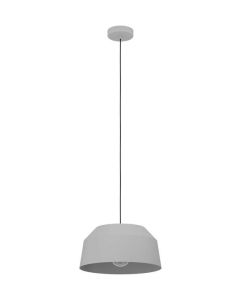 Eglo Contrisa Μοντέρνο Κρεμαστό Φωτιστικό Μονόφωτο Καμπάνα με Ντουί E27 σε Γκρι Χρώμα 900379