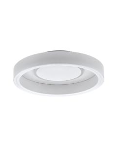 Eglo Remidos Μοντέρνα Μεταλλική Πλαφονιέρα Οροφής με Ενσωματωμένο LED σε Λευκό χρώμα 40cm 33964