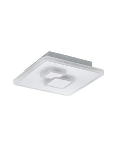Eglo Cadegal Μοντέρνα Μεταλλική Πλαφονιέρα Οροφής με Ενσωματωμένο LED σε Λευκό χρώμα 20cm 33941