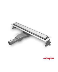 Κανάλι Ντους Γραμμικό Σιφώνι Flat Linear 60cm Wirquin Inox 304 FL600