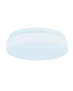 InLight Πλαφονιέρα οροφής από λευκό μέταλλο και λευκή οπαλίνα 1XE27 D:15cm 42096-Γ