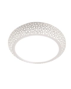 InLight Πλαφονιέρα οροφής λευκή από γύψο 4XE27 D:50cm 42155-Α