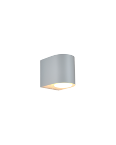 it-Lighting Powell 1xGU10 Outdoor Up or Down Wall Lamp Grey D:9cmx8cm 80200234