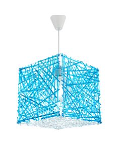 InLight Κρεμαστό φωτιστικό από μπλε plexiglass 1XE27 D:30cm 4339-Μπλε
