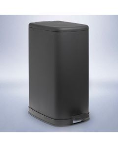 ΚΑΔΟΣ ΜΠΑΝΙΟΥ ΠΛΑΣΤΙΚΟΣ 35lt SL8137 ΑΝΘΡΑΚΙ  SOFT CLOSE San Lorentzo 8137CHARCOAL