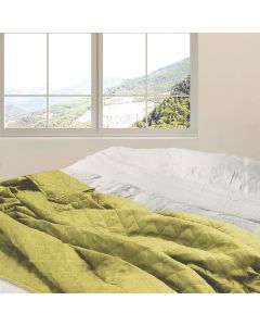 ΚΟΥΒΕΡΛΙ Cottage Simplicity ΜΟΥΣΤΑΡΔΙ MICROFIBER 220x240cm San Lorentzo 7093MUSTARD