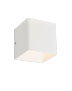 ACA L35037 Φωτιστικό Απλίκα Up-down Cube 1*3 Led 3000Κ Μέταλλο Λευκό Ματ 