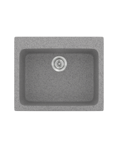 Νεροχύτης Κουζίνας Συνθετικός Granite Grey 60*50 εκ. Ένθετος Eρμάριο 60 εκ. Sanitec Harmony 331