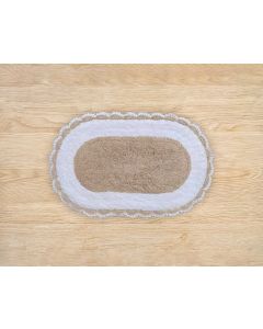ΠΑΤΑΚΙ ΜΠΑΝΙΟΥ ΚΑΦΕ ΒΑΜΒΑΚΕΡΟ ANATOLI OVAL 45X75 San Lorentzo 4100117BROWN