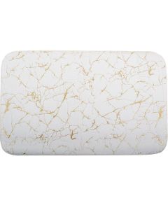 ΠΑΤΑΚΙ ΜΠΑΝΙΟΥ MEMORY FOAM VibrantRoots ΛΕΥΚΟ 40x60cm San Lorentzo 8064WHITE