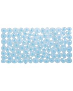 Πατάκι Μπάνιου Αντιολισθητικό 40x70cm Wet Pebbles Γαλάζιο Ημιδιάφανο San Lorentzo 1700123LIGHTBLUE