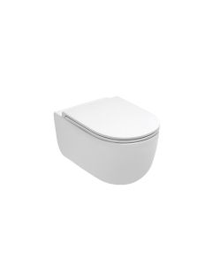 Λεκάνη Κρεμαστή με Κάλυμμα Urea Αntibacterial Αποσπώμενο Slim Soft Close Olympia Tornado Rimless 50142-50143