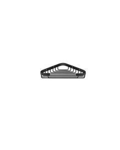 Σπογγοθήκη Γωνιακή Black Mat Sanco Shower Baskets 006-M116