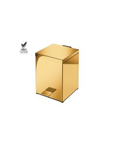 Χαρτοδοχείο 5lt 18x25*Y26,5 cm Gold 24K Soft Closing Sanco Waste Bins 90677-A05