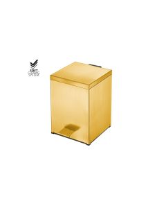 Χαρτοδοχείο 5lt 18x25*Y26,5 cm Gold 24K Brushed Soft Closing Sanco Waste Bins 90677-AB5