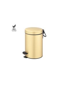 Χαρτοδοχείο 3lt Soft Closιng System Brushed Brass Sanco Waste Bins 90689-AB12 