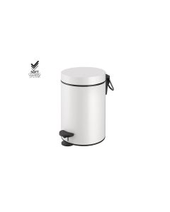 Χαρτοδοχείο 3lt Soft Closιng System White Mat Sanco Waste Bins 90689-M101