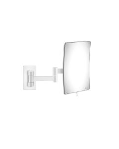 Καθρέπτης Μεγεθυντικός Επτοίχιος με Διπλό Βραχίονα Μεγέθυνση x3 White Mat Sanco Cosmetic Mirrors MR-301-M101