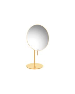 Καθρέπτης Μεγεθυντικός Επικαθήμενος Ø20 εκ. x3 Brushed Gold 24 K Sanco Cosmetic Mirrors MR-703-AB5 