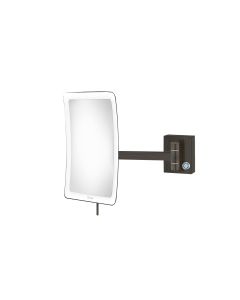 Επιτοίχιος Μεγεθυντικός Καθρέπτης x3 Led 5watt 220-240V IP44 Sanco Led Cosmetic Mirrors Dark Bronze Matt MRLED-305-DM25