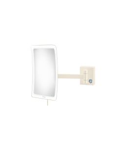 Επιτοίχιος Μεγεθυντικός Καθρέπτης x3 Led 5watt 220-240V IP44 Sanco Led Cosmetic Mirrors Beige Matt MRLED-305-M102