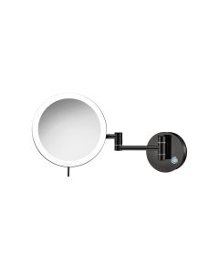 Επιτοίχιος Μεγεθυντικός Καθρέπτης x3 με Διπλό Βραχίονα Led 5 w 220-240V Gun Metal Sanco Led Cosmetic Mirrors MRLED-701-A23